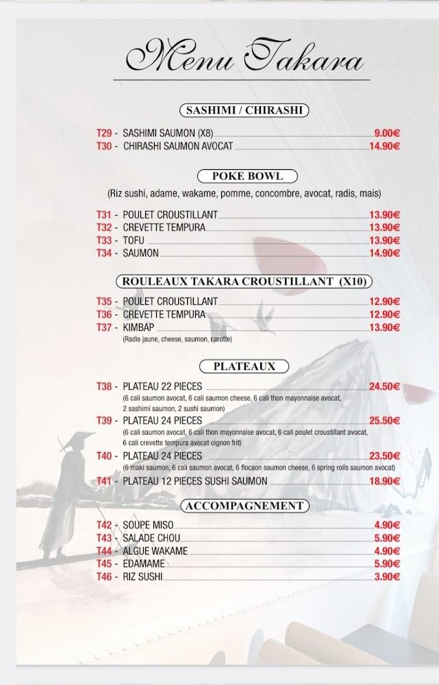 RESTAURANT VIET TAKARA - Menu Image 3